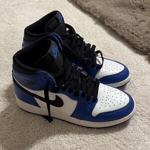 Nike Black, Blue, and White High-Tops